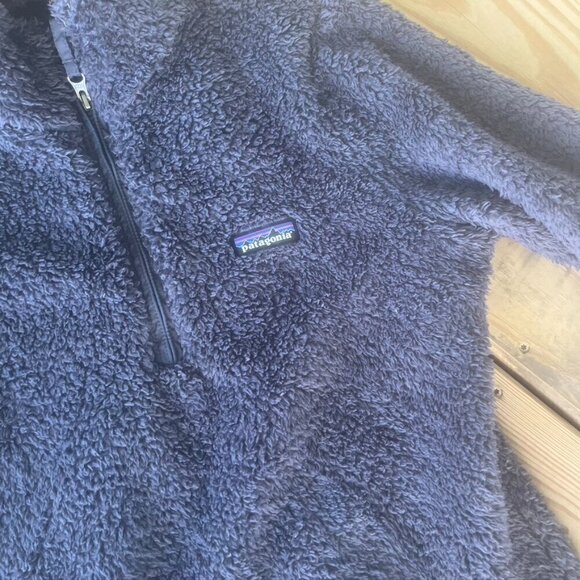 ** Patagonia half zip Sherpa Los Gatos Charcoal Gray Medium - Picture 4 of 7